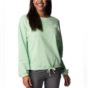 New Columbia Women's Trek Seasonal Fleece Sweatshirt XLarge Green